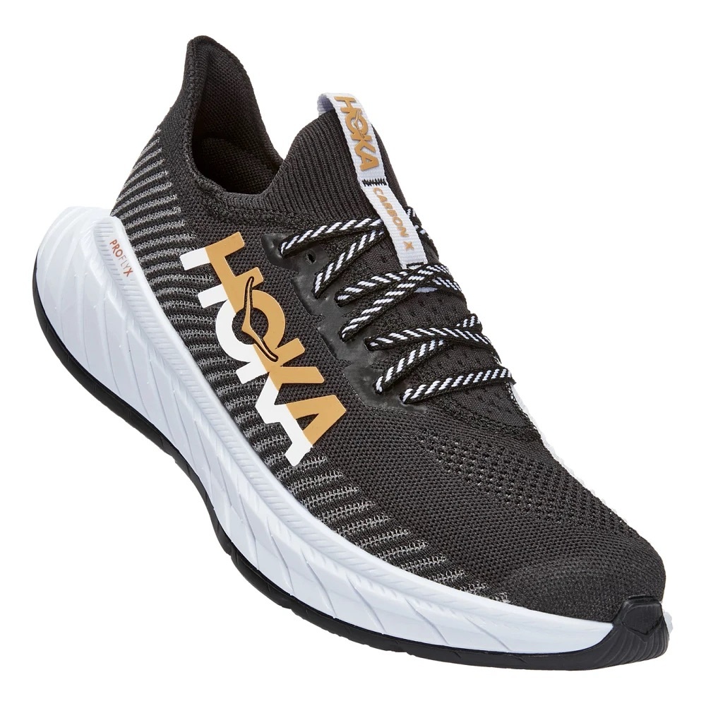 Women’s Hoka One One Running Carbon X 3 Black White 1123193-BWHT Size 7